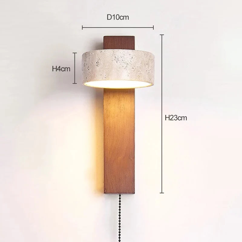 Éclat Wabi-Sabi Headboard Wall Lamp