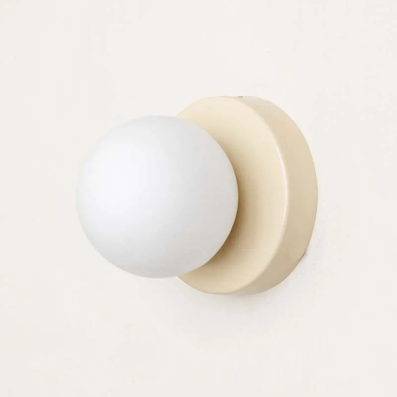 Macaron LED Glass Globe Wall Lamp