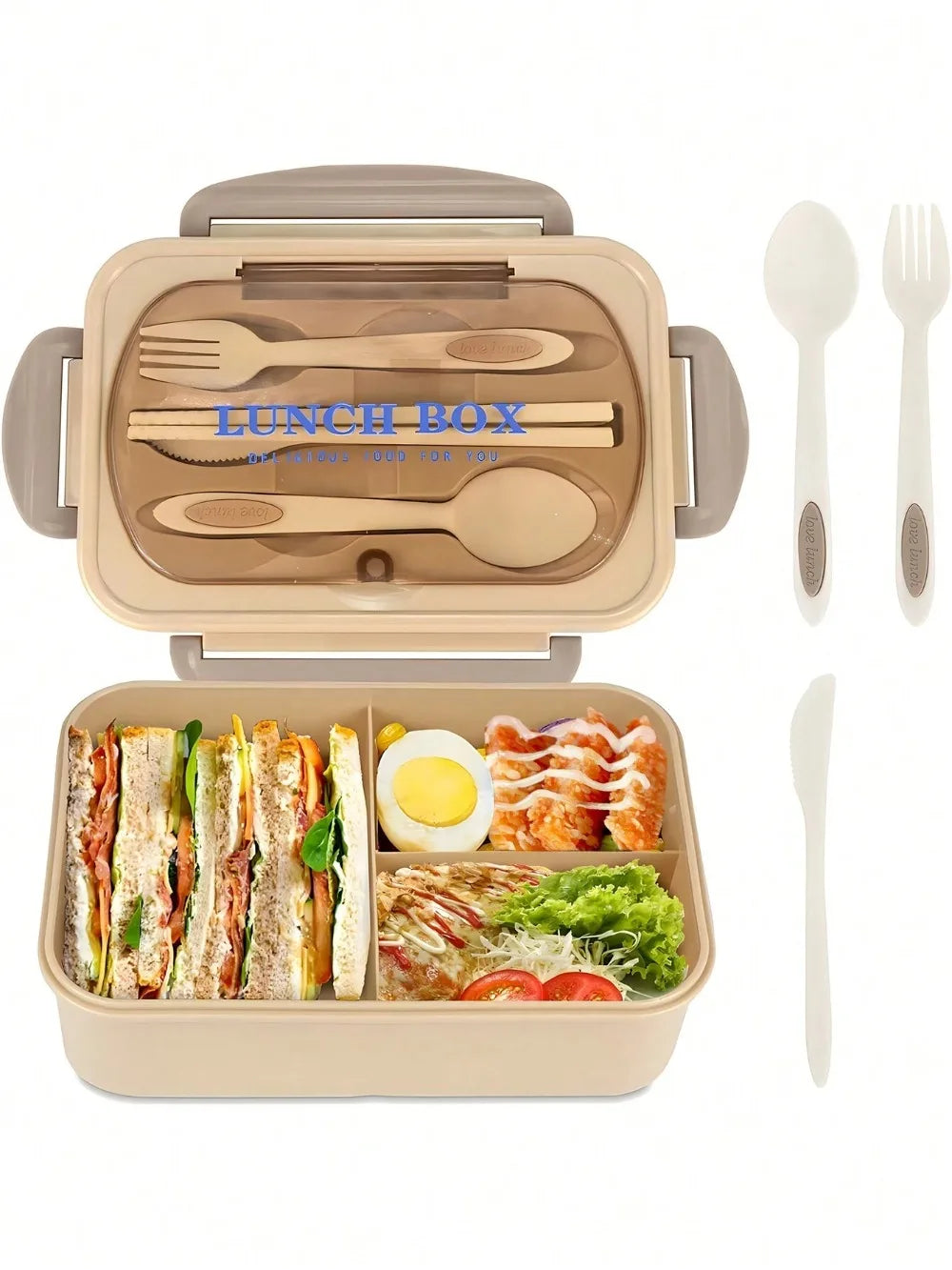 MealMate Bento-Lunchbox mit 4 Fächern