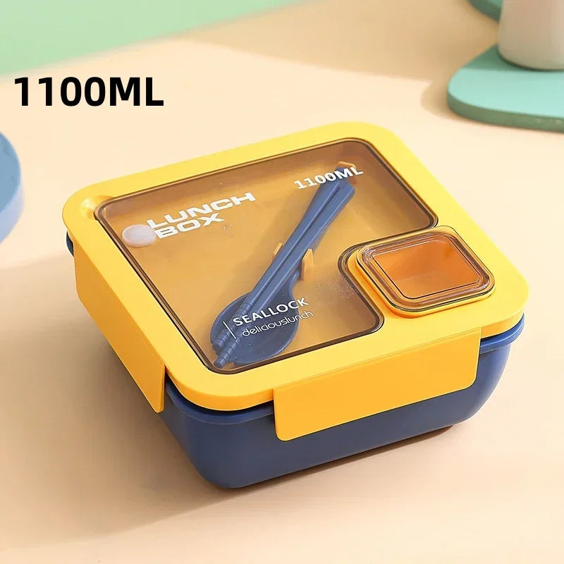 Leak-Proof Bento Lunch Box with Cutlery