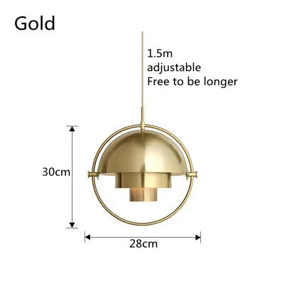 Nordic Layered Dome Ring Pendant Light