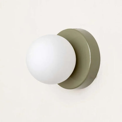 Macaron LED Glass Globe Wall Lamp