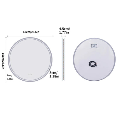 LuvoRound LED-Badezimmerspiegel
