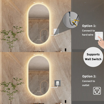LumoOval LED Bathroom Mirror