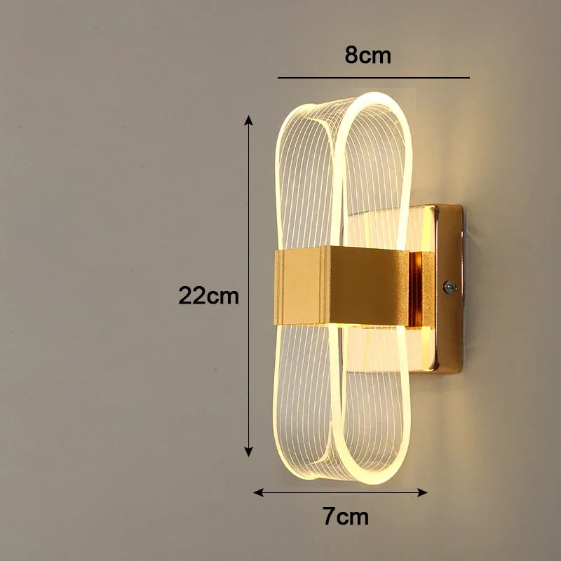 Nordic Looped Aluminium LED Wall Lamp