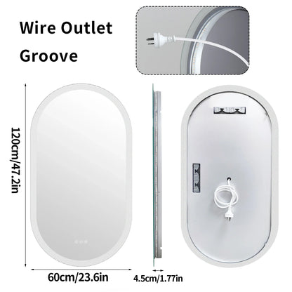 LumoOval LED Bathroom Mirror