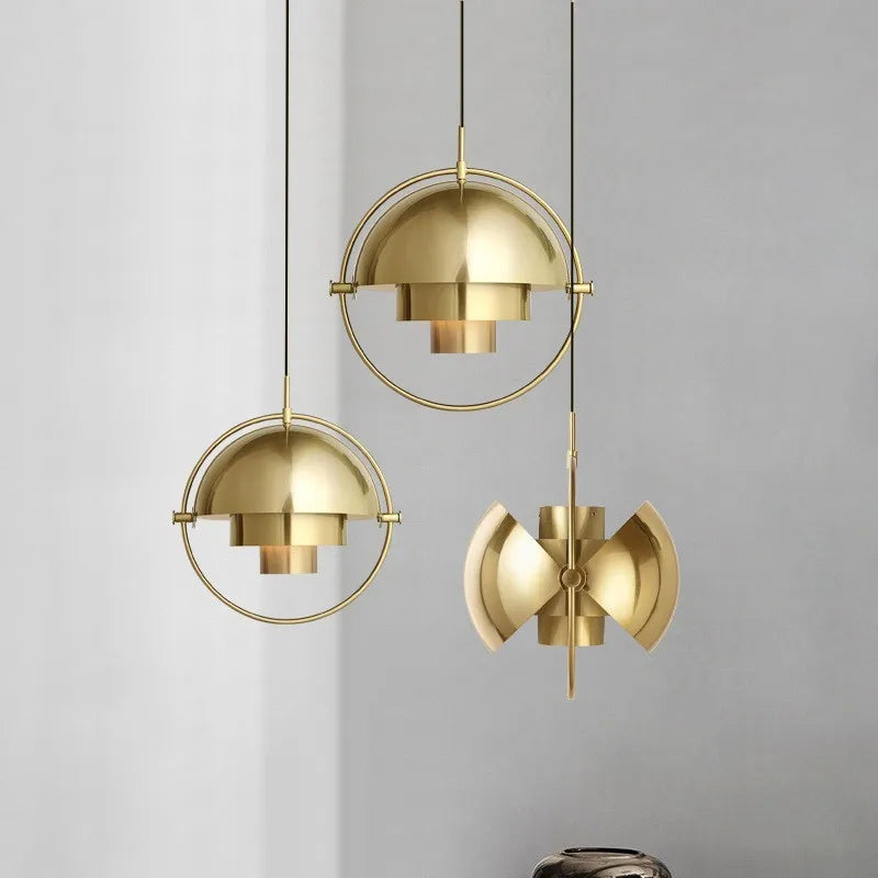 Nordic Layered Dome Ring Pendant Light