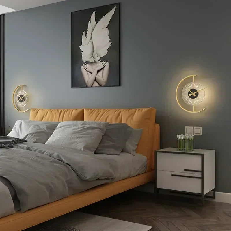 Lunaris Wanduhrenlampe