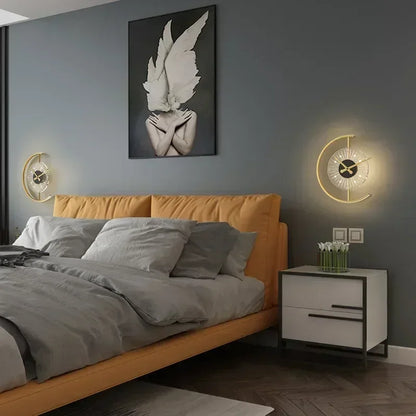 Lunaris Wanduhrenlampe