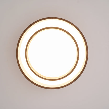 Vaako Walnut Finish LED Ceiling Light
