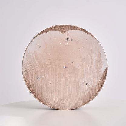 Vaako Walnut Finish LED Ceiling Light