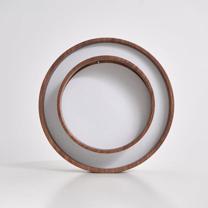 Vaako Walnut Finish LED Ceiling Light