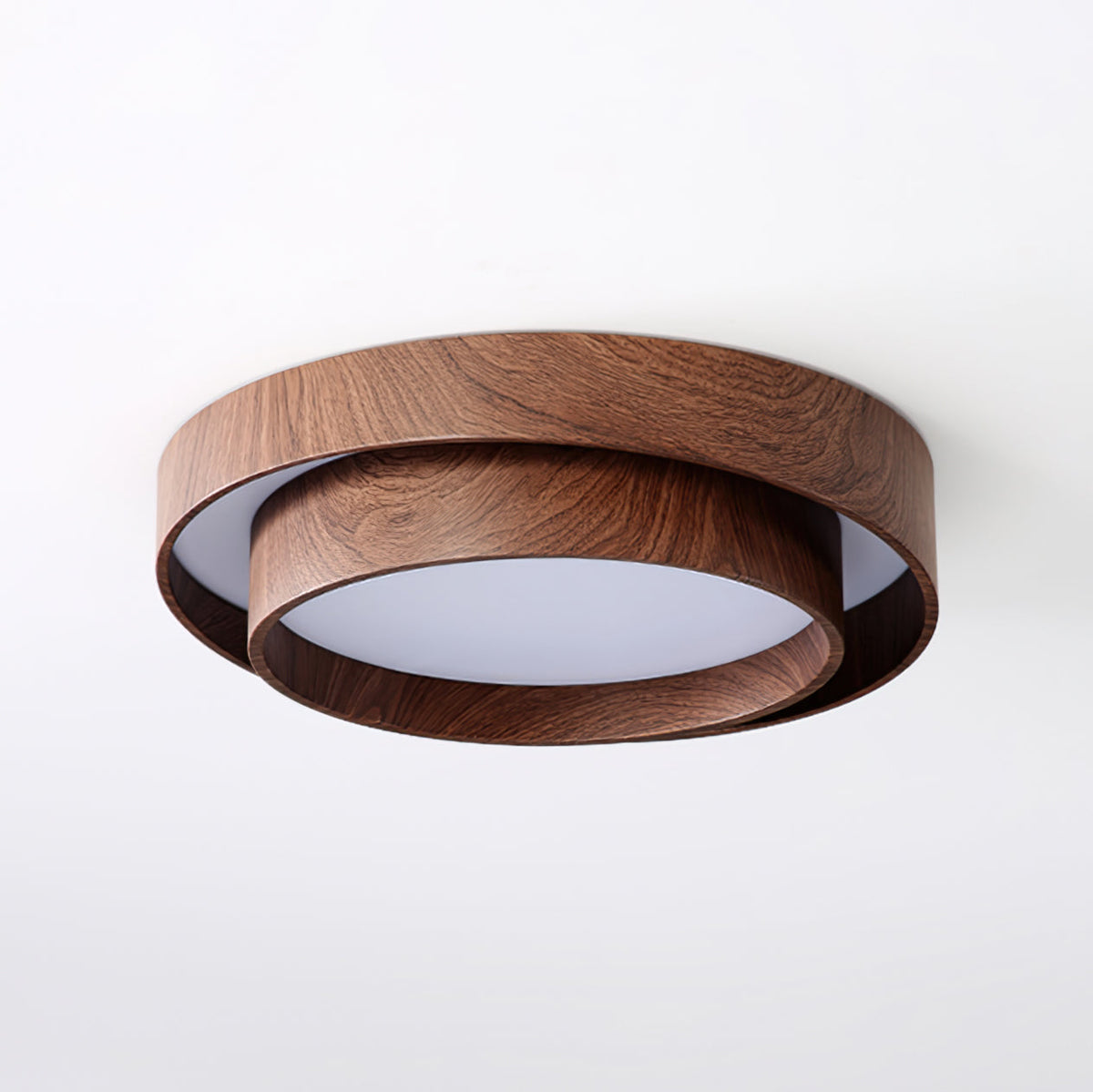 Vaako Walnut Finish LED Ceiling Light