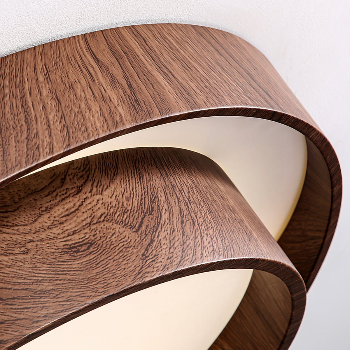 Vaako Walnut Finish LED Ceiling Light