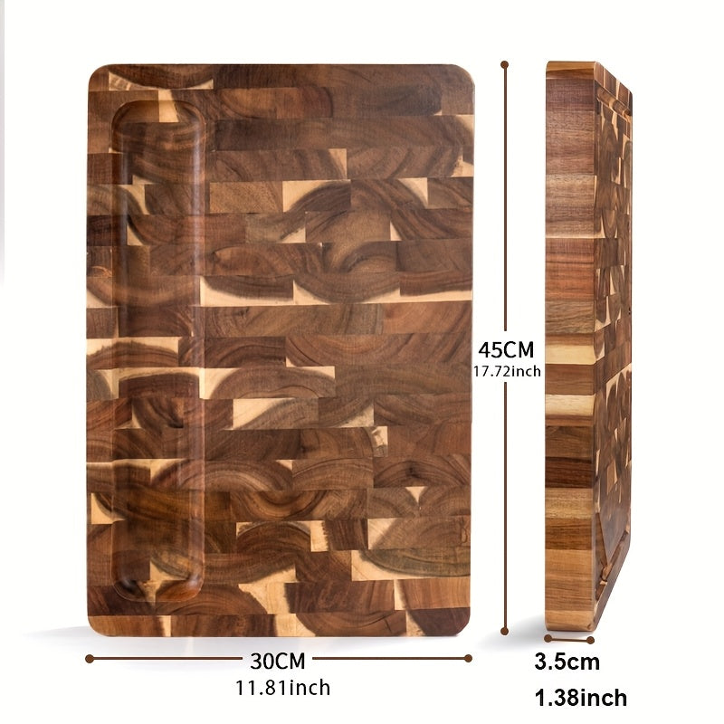End Grain Acacia Wood Chopping Block