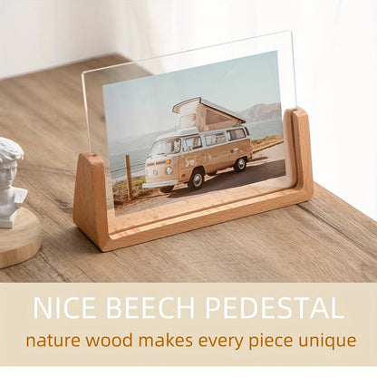 U-förmiger Bilderrahmen aus Acryl & Holz