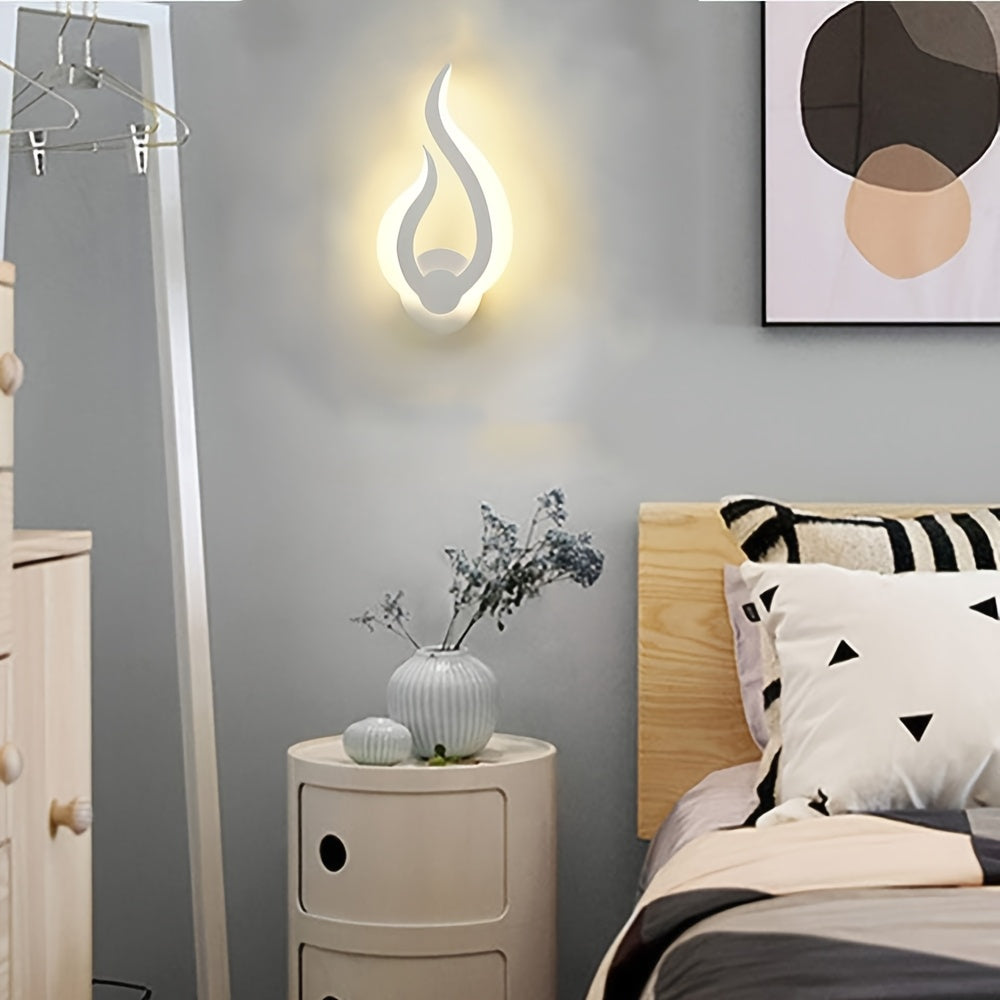 Flame Acrylic 10W LED Wall Light