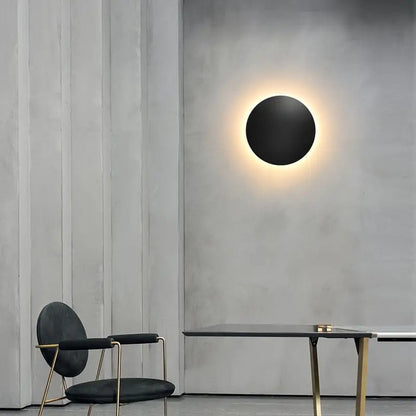 Minimalist Round Halo LED Wall Light