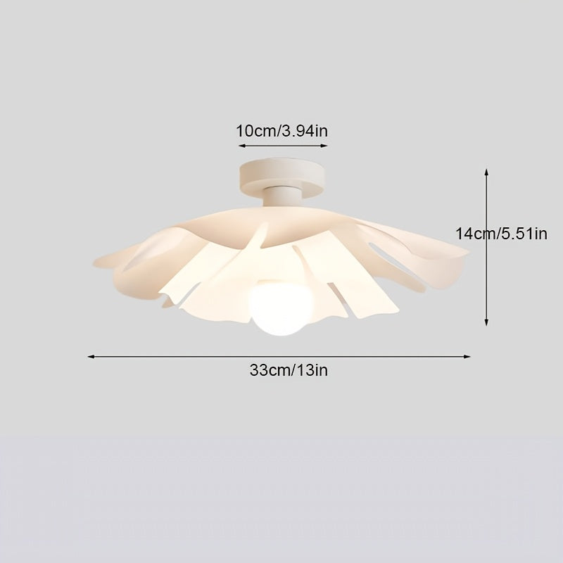 Rose Petal Semi-Flush Ceiling Light