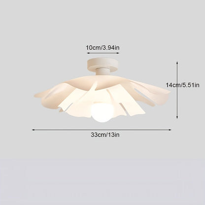 Rose Petal Semi-Flush Ceiling Light