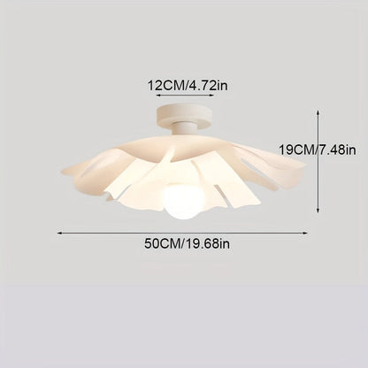 Rose Petal Semi-Flush Ceiling Light