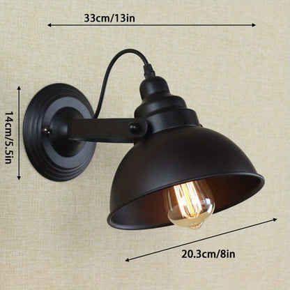 Verstellbare Industrie-Wandleuchte im Vintage-Stil