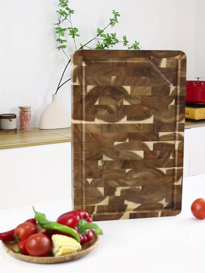 End Grain Acacia Wood Chopping Block
