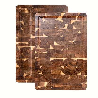 End Grain Acacia Wood Chopping Block