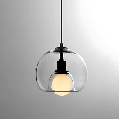 Clyde mundgeblasene Glas-Hängeleuchte