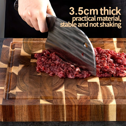 End Grain Acacia Wood Chopping Block