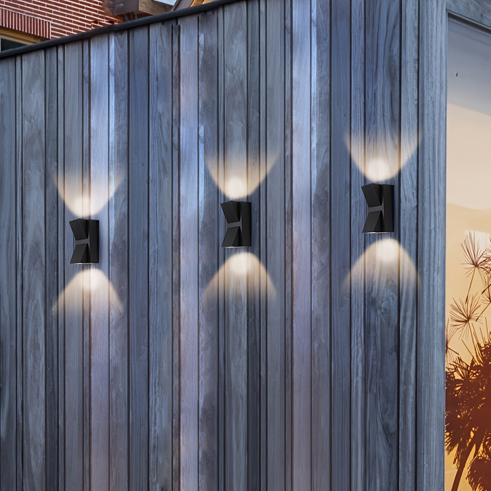 Modern Geometric Outdoor LED Wall Light