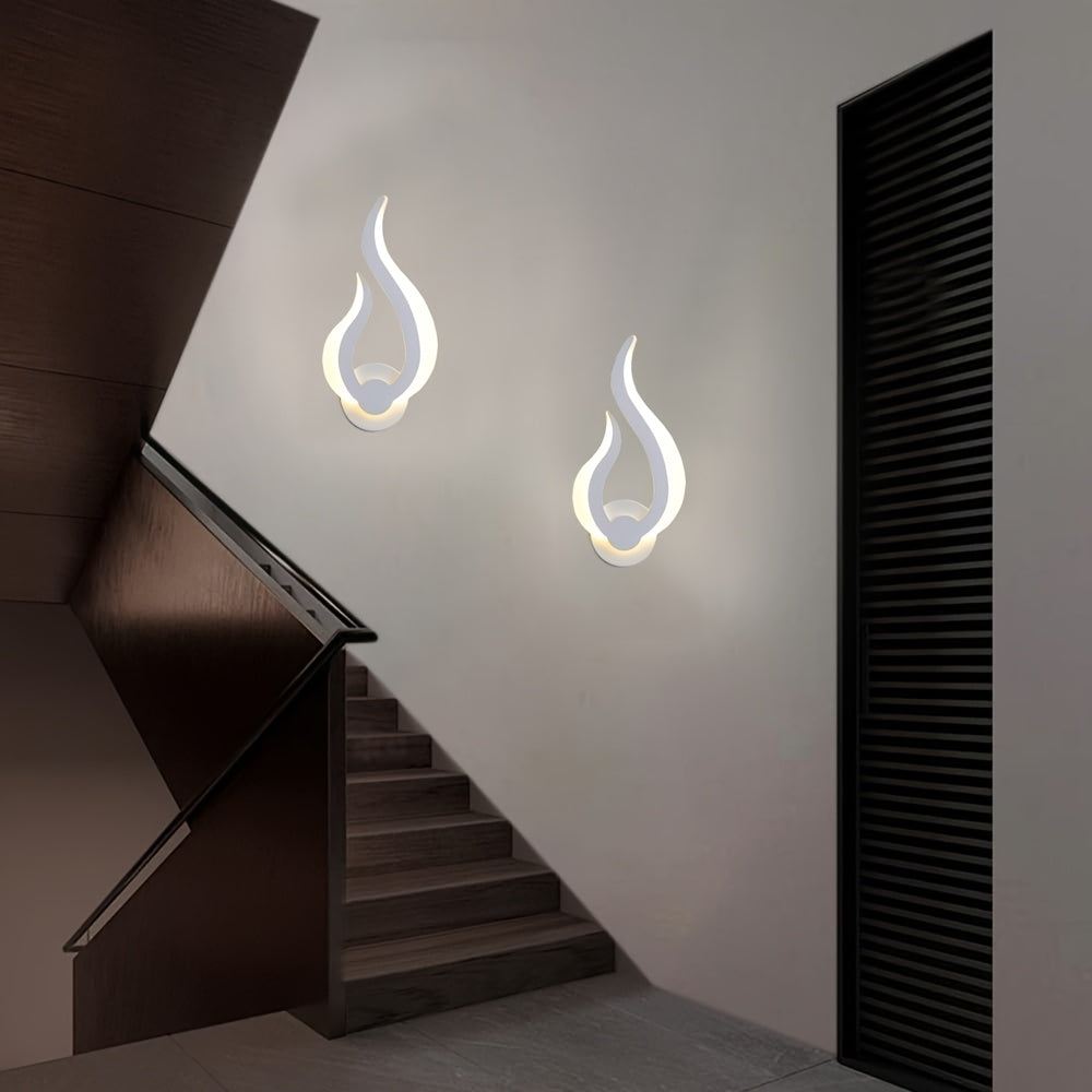 Flame Acrylic 10W LED Wall Light