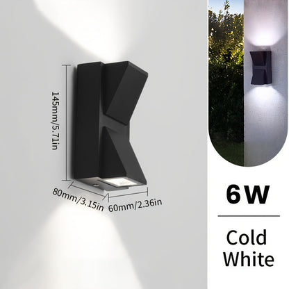 Modern Geometric Outdoor LED Wall Light