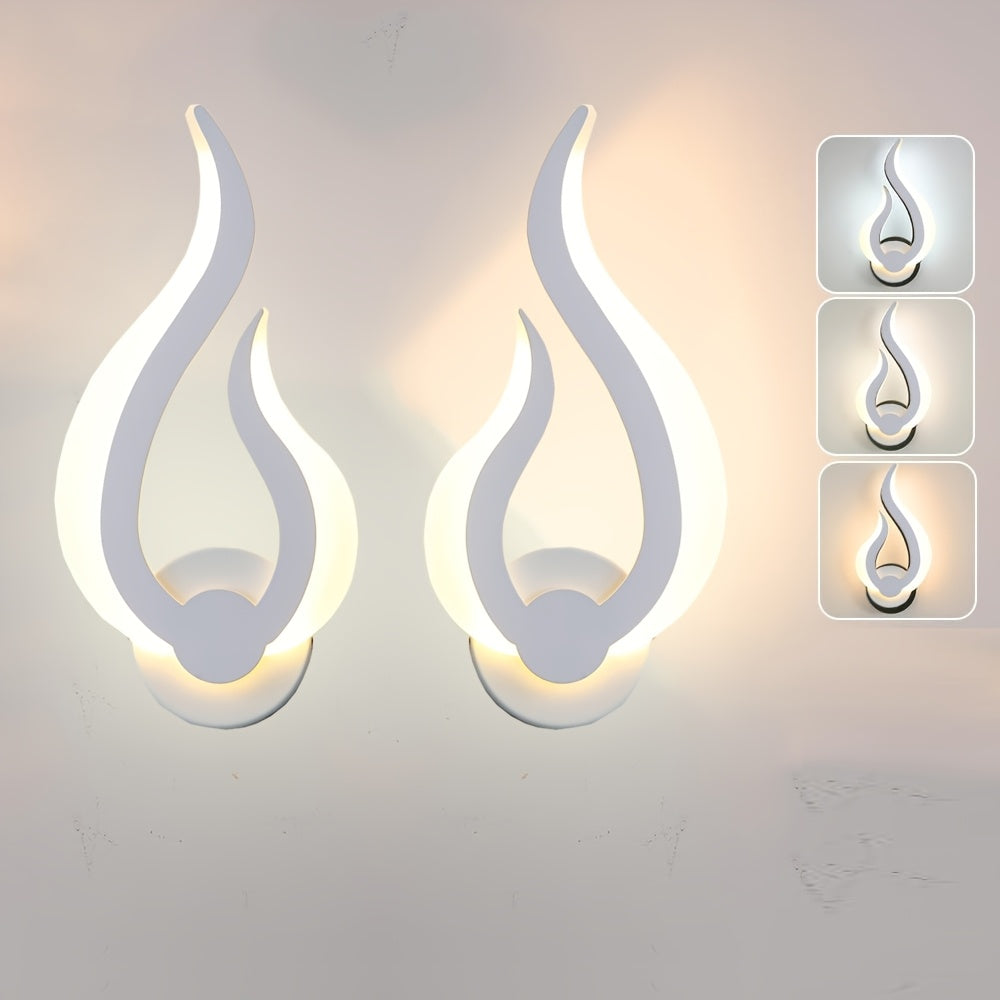 Flame Acrylic 10W LED Wall Light