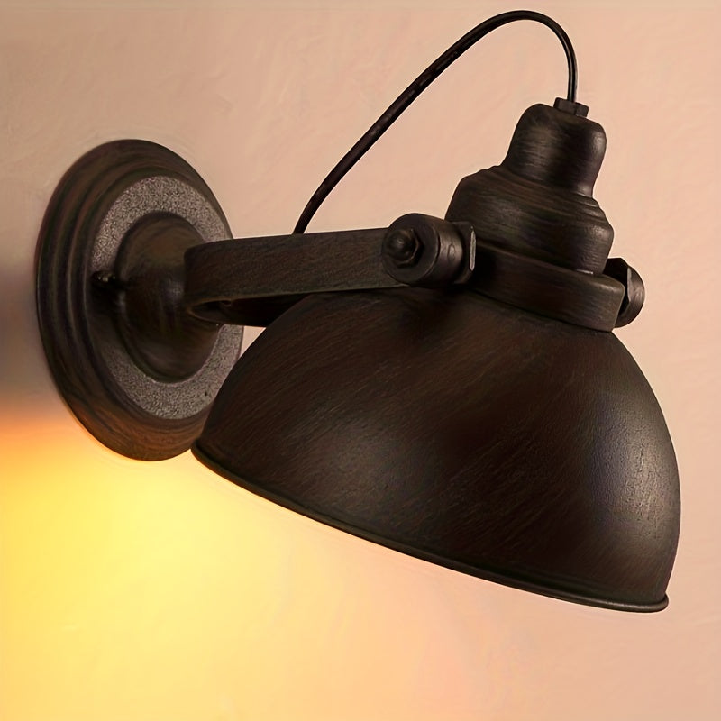Verstellbare Industrie-Wandleuchte im Vintage-Stil