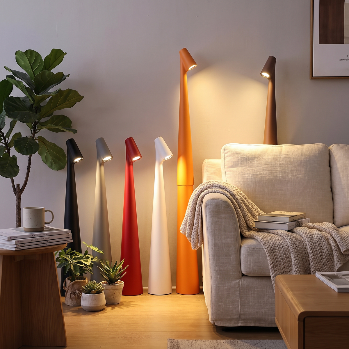 Glowora Rechargeable LED Table Lamp in a lifestyle setting