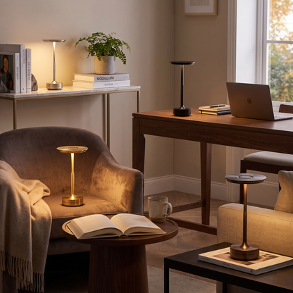 Rechargeable Touch Dimmable Desk Lamp in a lifestyle setting