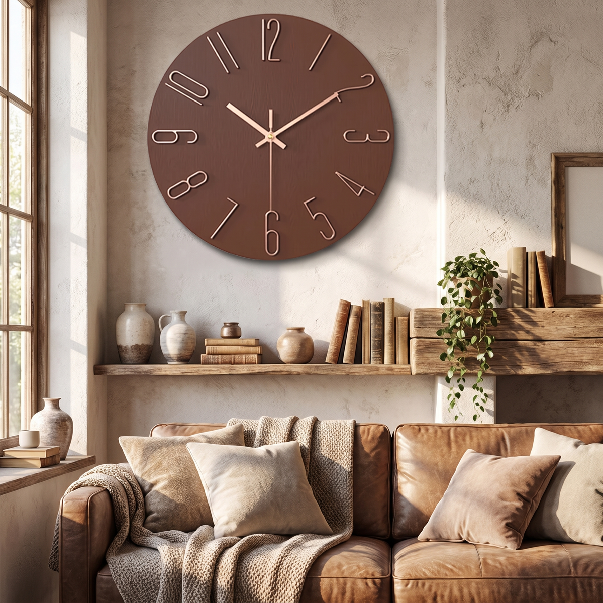 Noble Modern Wall Clock in a lifestyle setting