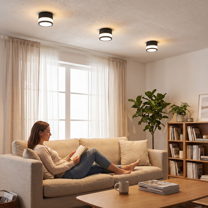 Nordic Surface Mounted LED Downlight in a lifestyle setting