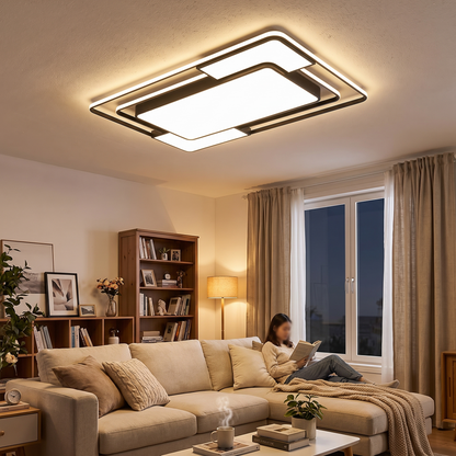 Remote-Controlled LED Ceiling Light in a lifestyle setting