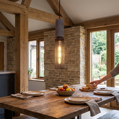 Urban Concrete Pendant Light in a lifestyle setting