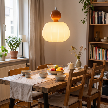Yedra Organic Acrylic Pendant Lamp in a lifestyle setting