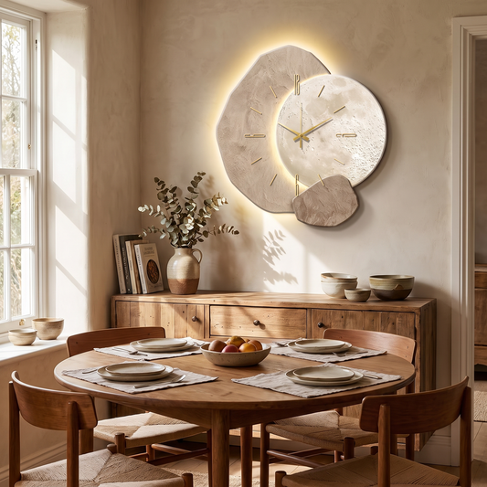 LumoClock Large LED Wall Clock in a lifestyle setting