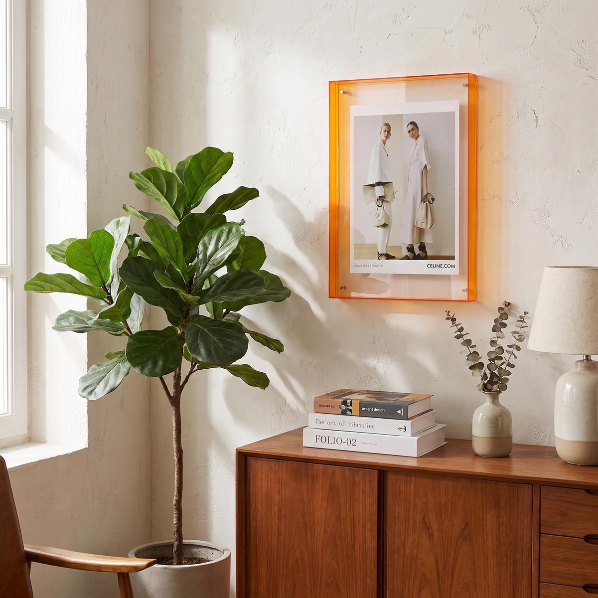 Seravina Acrylic Photo Frame in a lifestyle setting