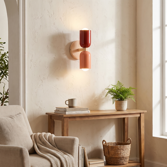 Nordic DualGlow Two-Sided Wall Lamp in a lifestyle setting