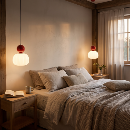 Nordic Pumpkin Pendant Light in a lifestyle setting