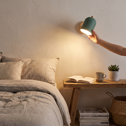 Drelis Scandinavian Wooden Wall Lamp in a lifestyle setting