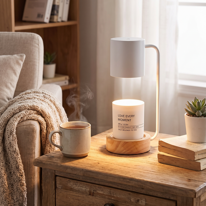 Japanese Candle Warmer Lamp in a lifestyle setting