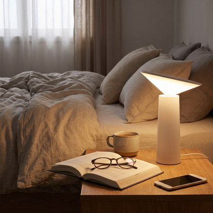 Aurora Libra Dimmable Table Lamp in a lifestyle setting