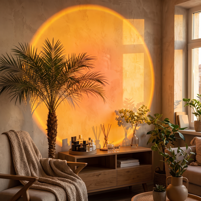 Sunset Projection Lamp in a lifestyle setting